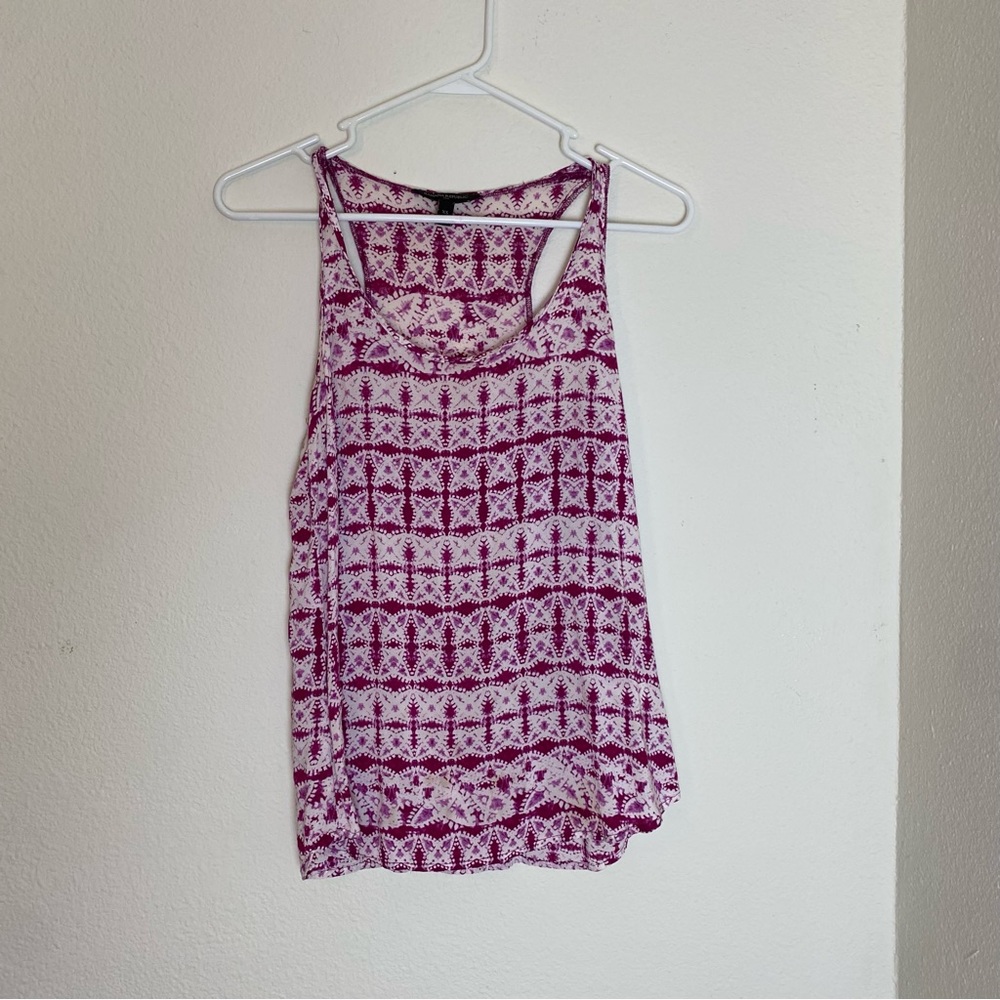 Ladies summer tank top blouse, Banana Republic XS tribal print